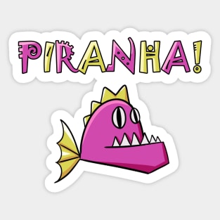 Piranha Sticker